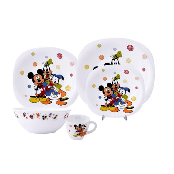 ست ظرف غذا کودک 5 تکه کودک پارس اوپال طرح میکی موس Micky Mouse