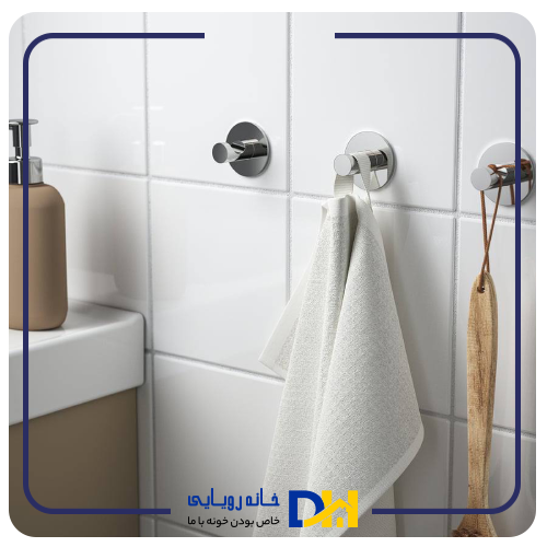 هوک استیل چسبی ۳تایی ایکیا SKOGHALL