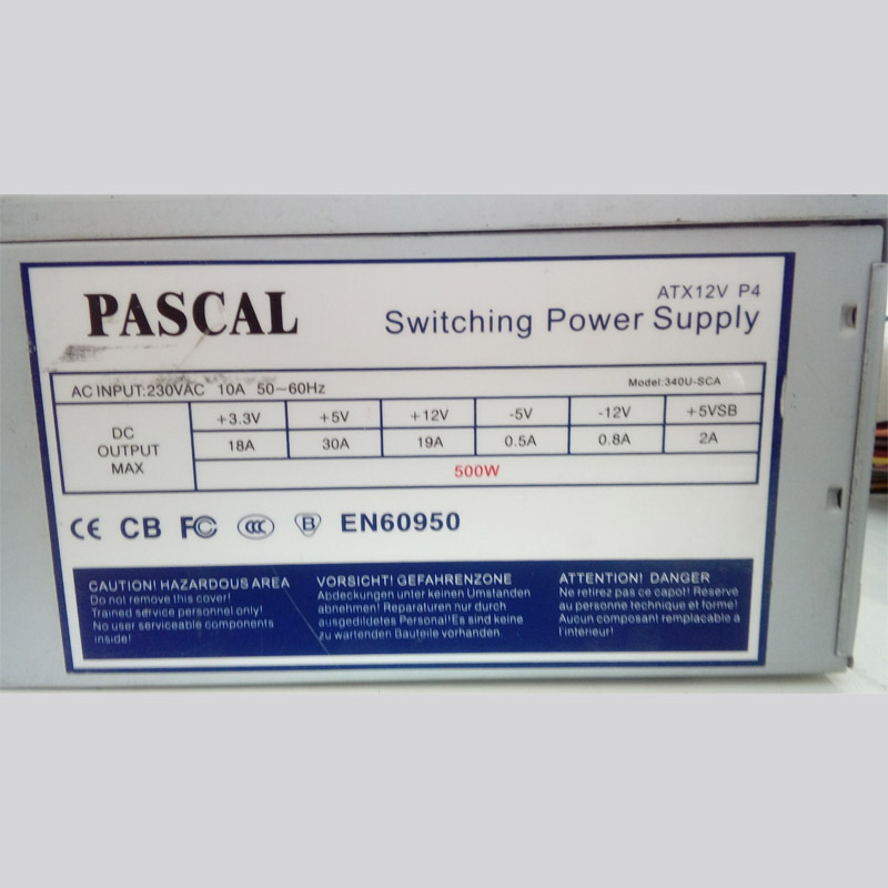 پاور PASCAL مدل 340U-SCA- توان خوب