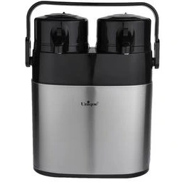 فلاسک دوقلو 1/3 لیتر استیل شیشه دار یونیک کد UN-9030