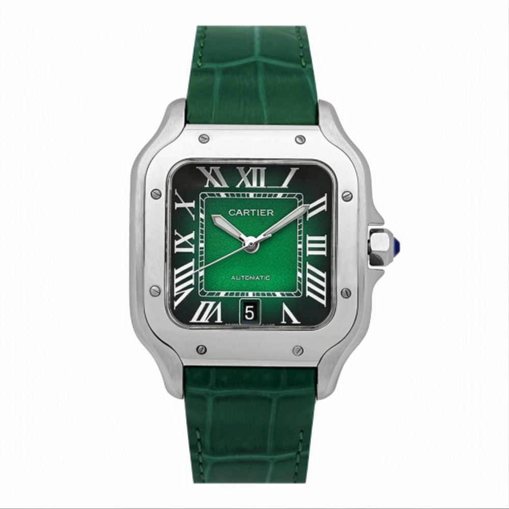 ساعت مچی کارتیه دسانتوس مردانه سبز Cartier-G
