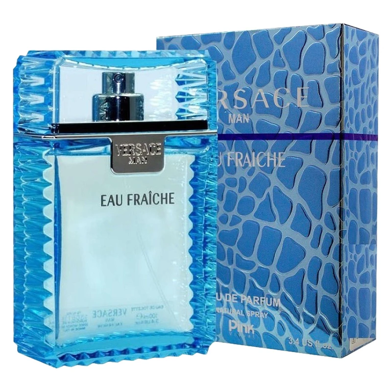 ادو پرفیوم مردانه پینک ویژوآل مدل Versace Fresh حجم 100 میلیلیتر