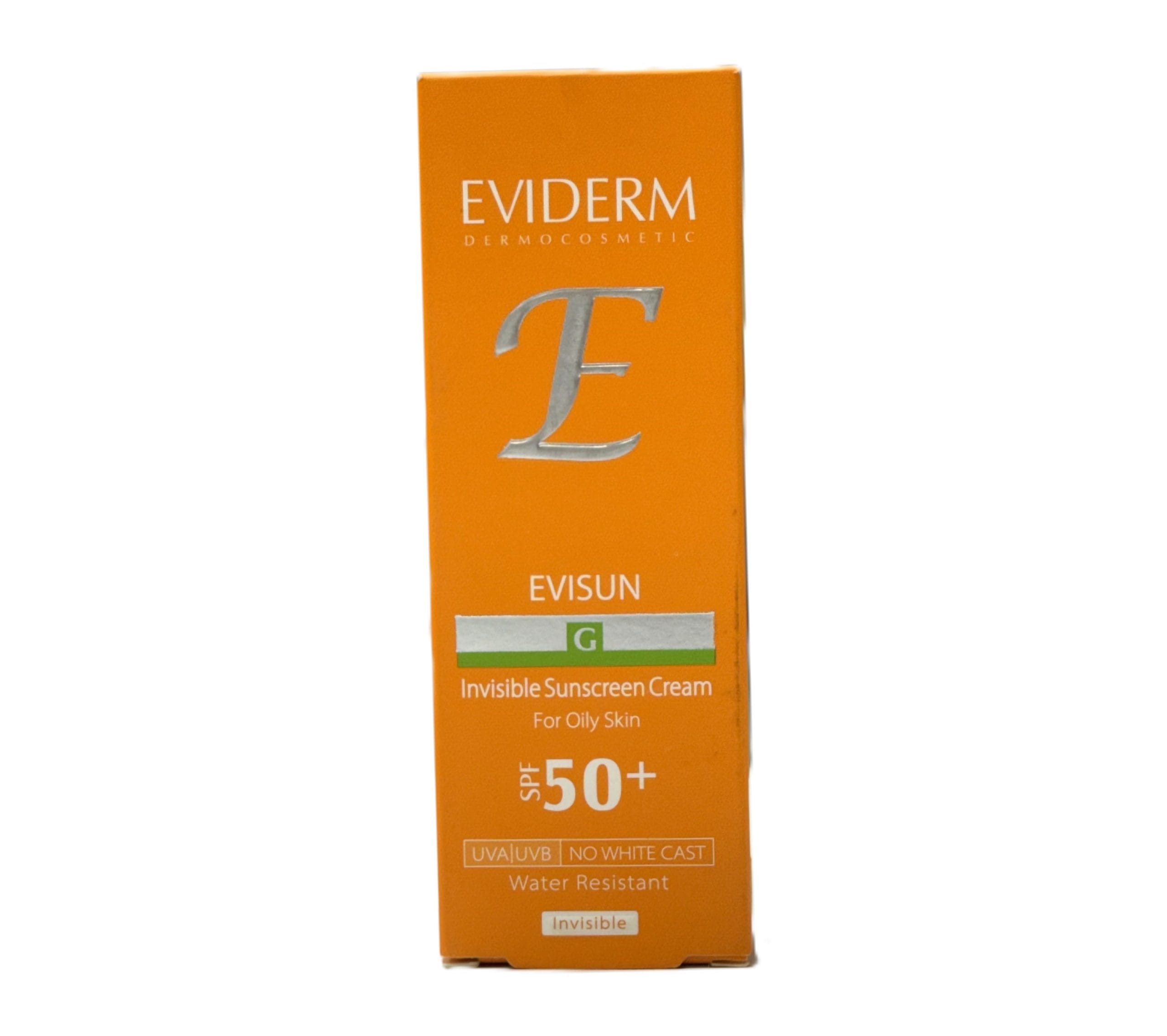 کرم ضد آفتاب بی رنگ پوست چرب SPF50 اویدرم