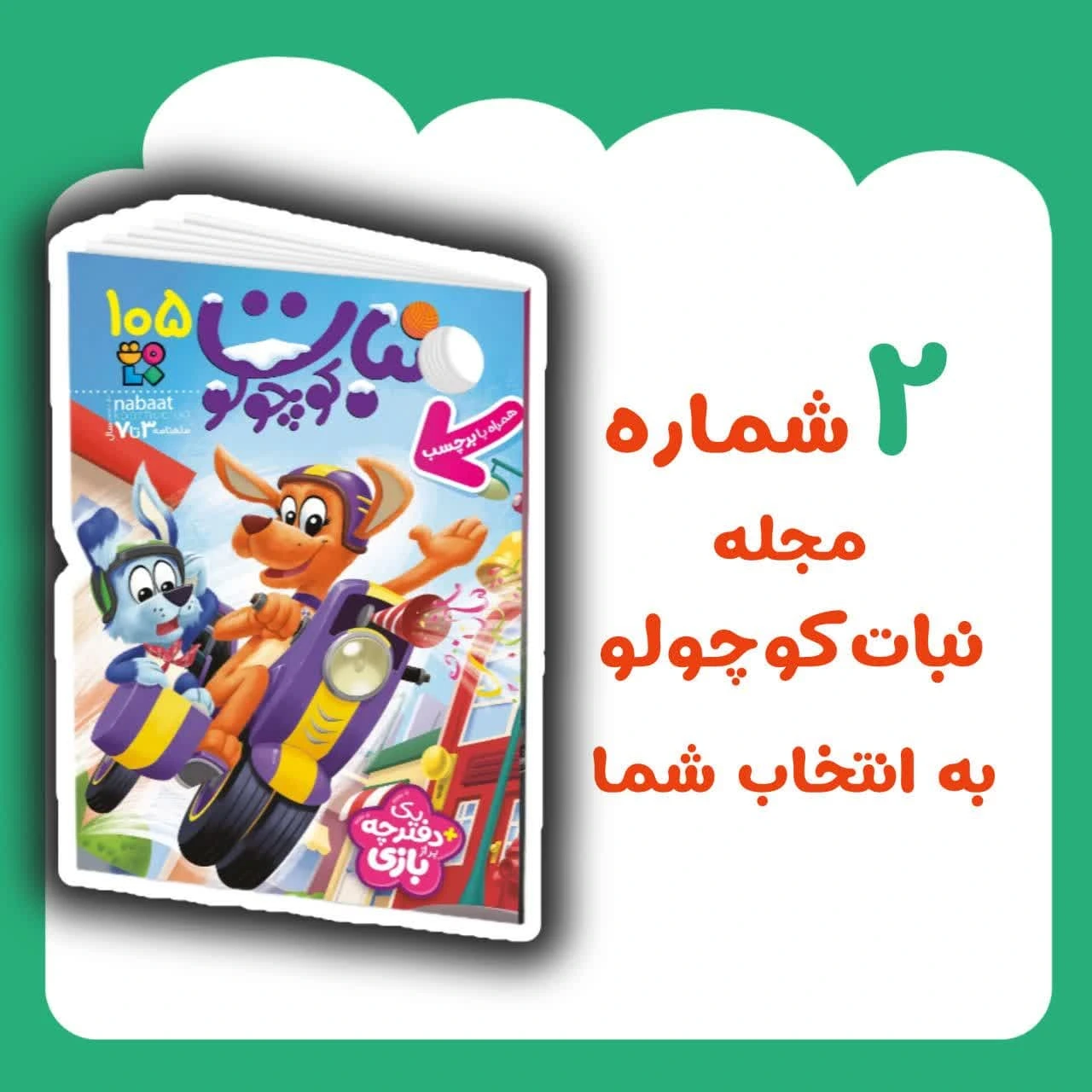 بسته 2 جلدی نبات کوچولو