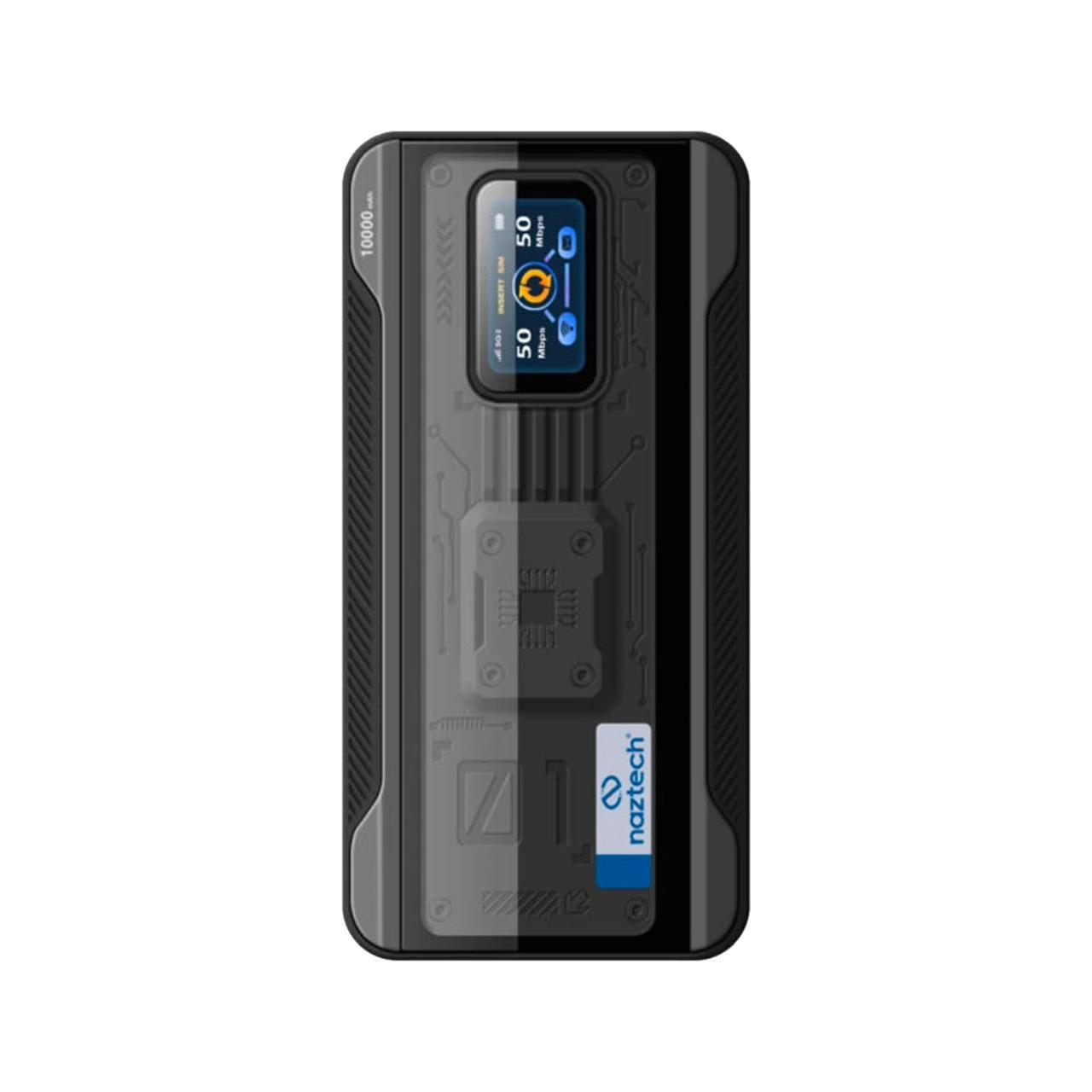مودم همراه پاوربانکی Naztech مدل 99G Plus 4G - مشکی