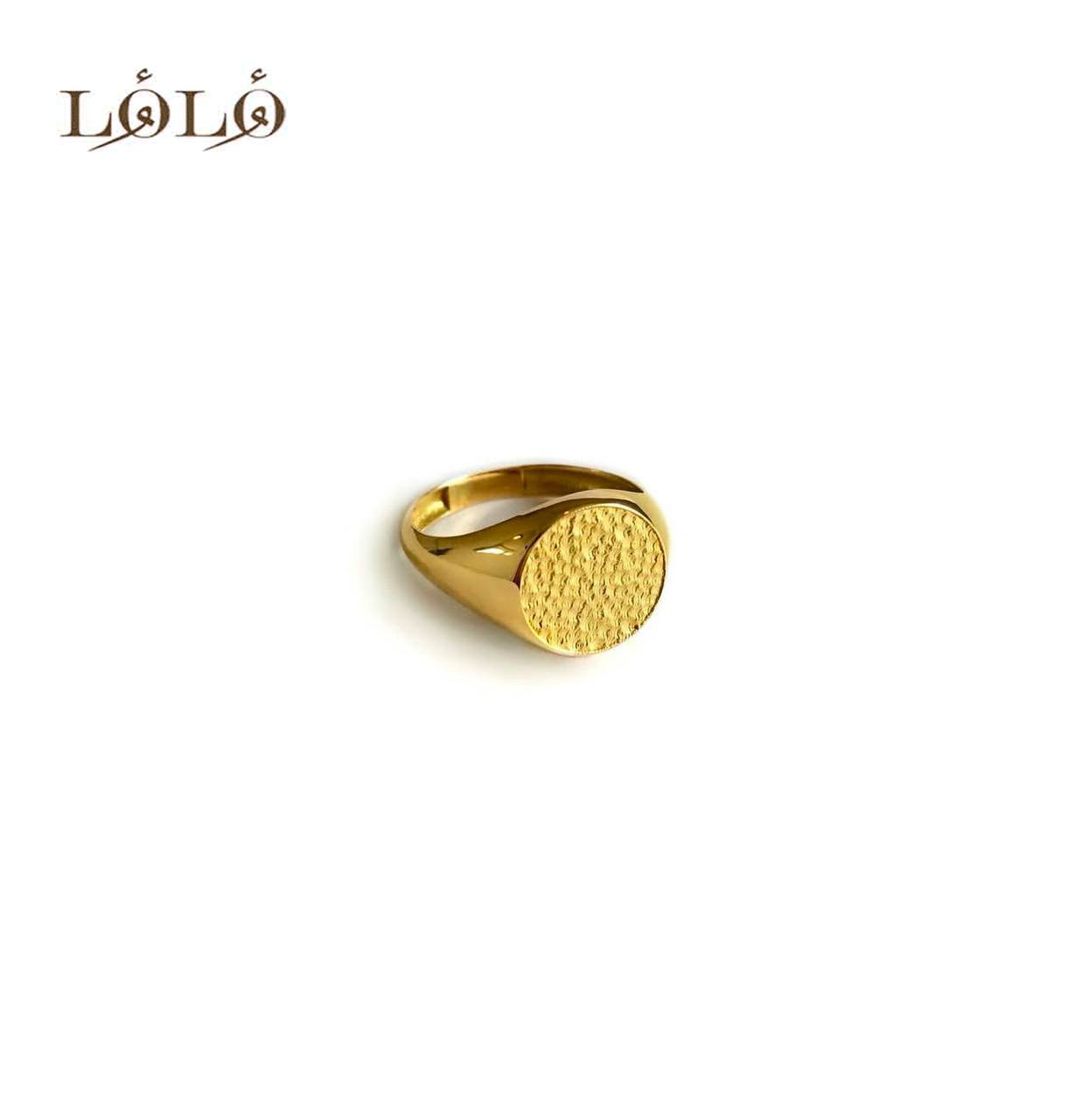 انگشتر نقره پینکی چکشی