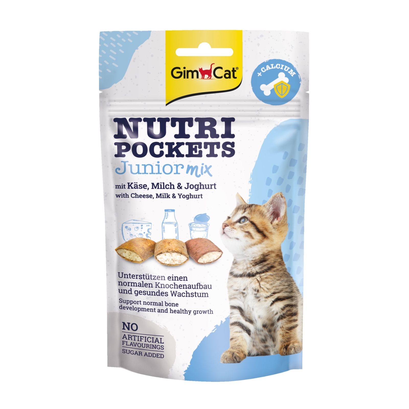تشویقی گربه جیم کت مدل Nutri Pockets با طعم میکس وزن 60 گرم