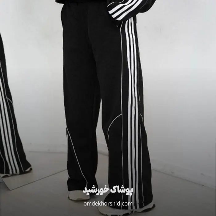 شلوار بگ ۳نواری مغزی دوزی