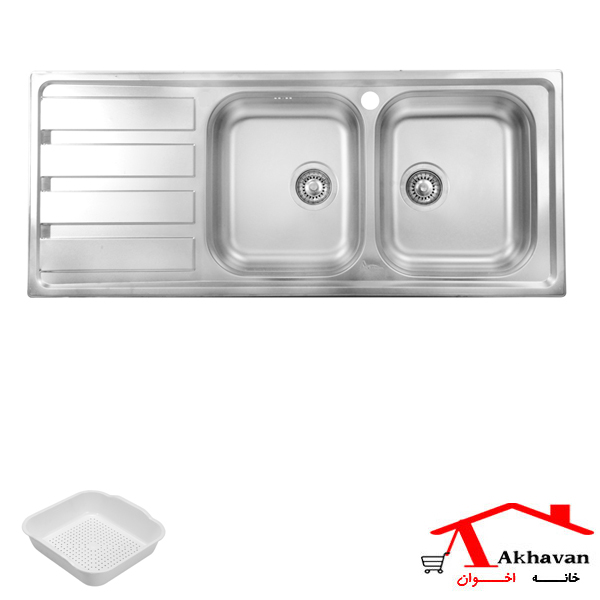 سینک ظرفشویی توکار کد 385S اخوان