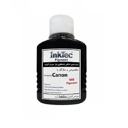 جوهر 100ml اینکتک داخلی مشکی پیگمنت کانن InkTec 100ml Black pigment Canon