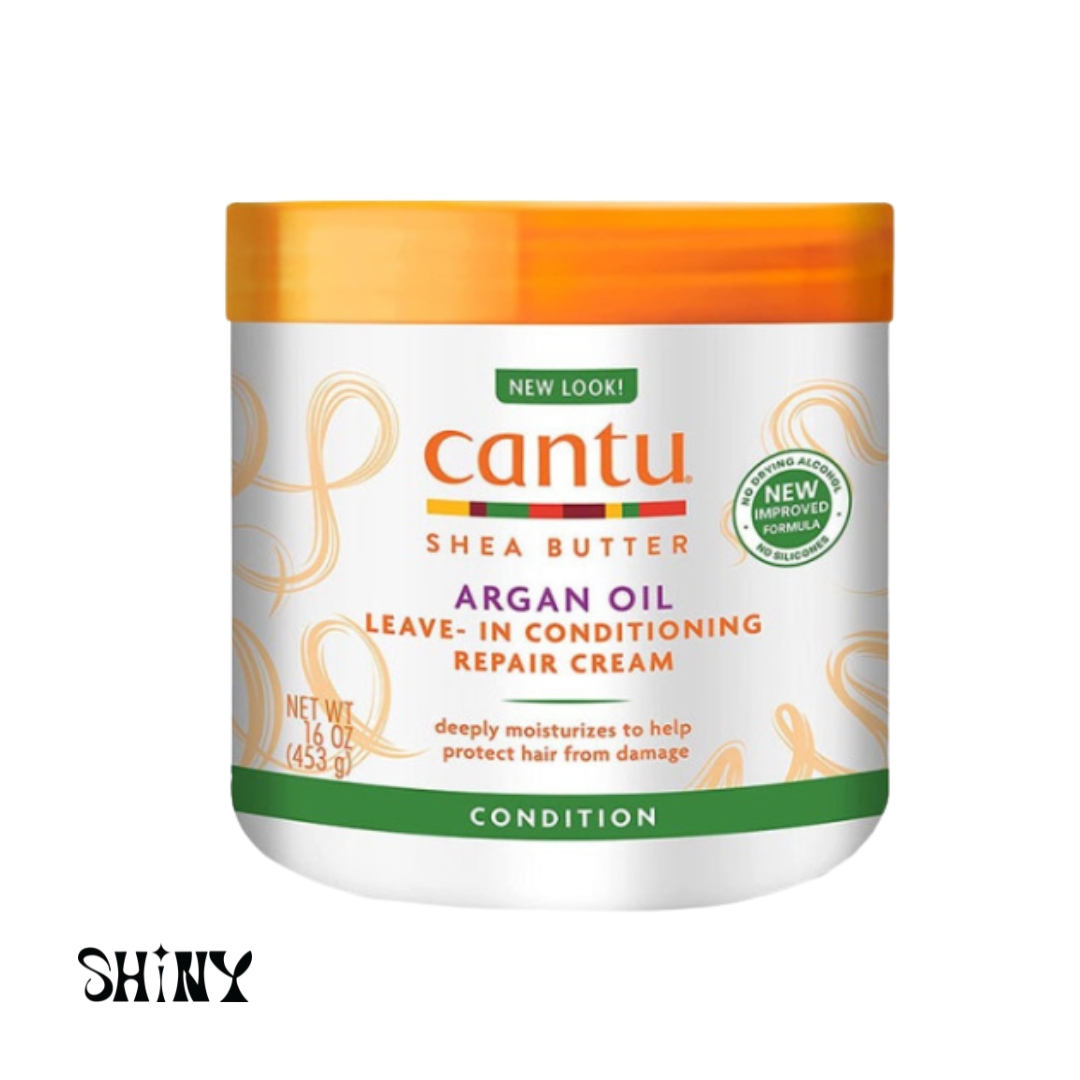 کرم مو ترمیم‌کننده و نرم‌کننده روغن آرگان کنتو Cantu Leave-In Conditioning Repair Cream