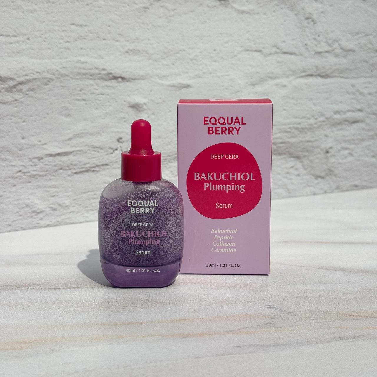 سرم باکوچیول پلامپینگ اکوال بری ضد چروک و ترمیم کننده پوست 30 میل EQQUALBERRY Bakuchiol Plumping Serum