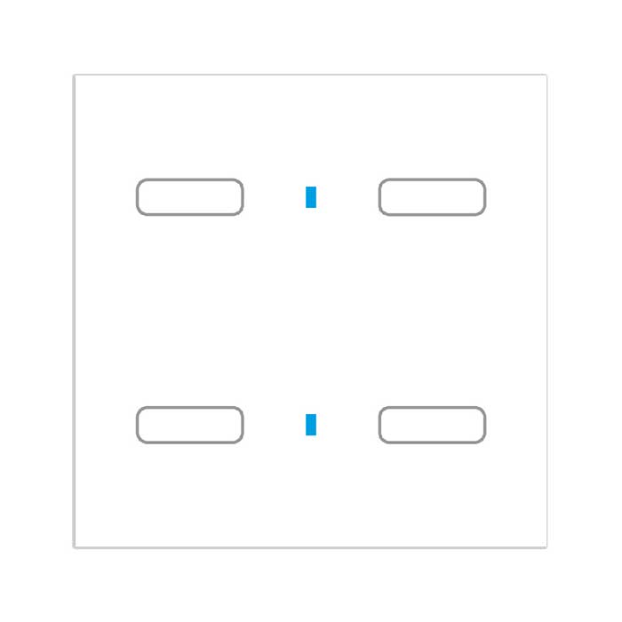 کلید هوشمند سری QUBIK Electronic keypad 4 buttons - white