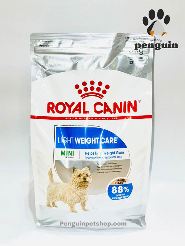 غذای خشک سگ مینی لایت ویت رویال کنین MINI LIGHT WEIGHT CARE وزن 3 کیلوگرم ROYAL CANIN