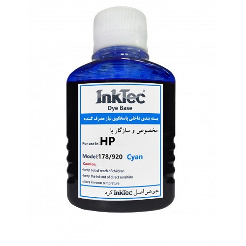 جوهر 100 میل اینکتک داخلی 178/920 آبی اچ پی Inktec ink HP 178/920 cyan