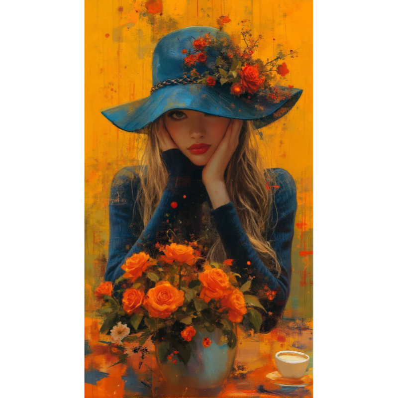 تابلو نقاشی الماسی بزرگسال کد 0115