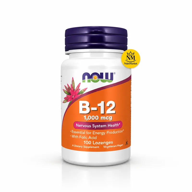 قرص مکیدنی ویتامین B12 ناو 100عددی NOW B-12 1000mcg