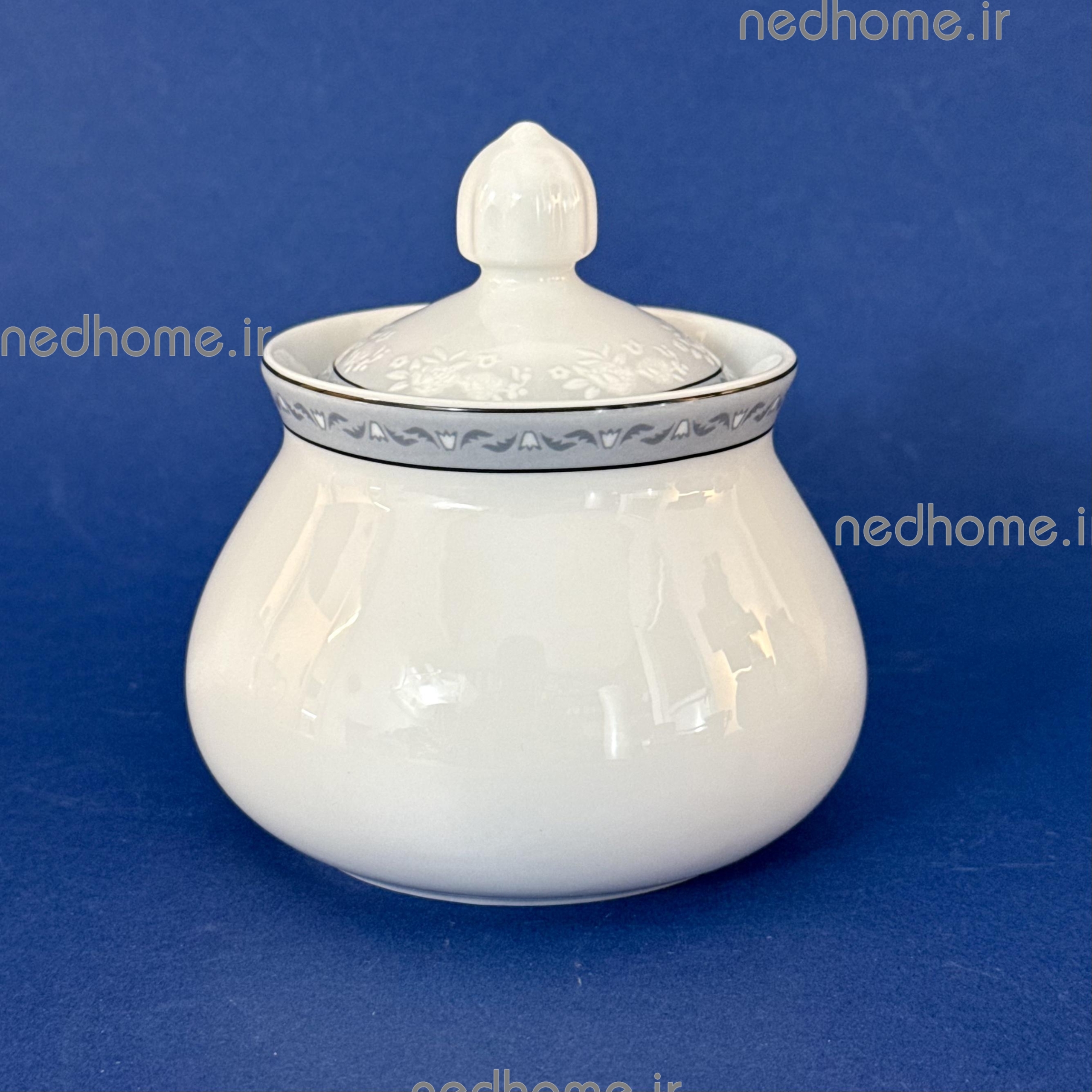 قندان تک چینی زرین طرح وایت رز - درجه یک
