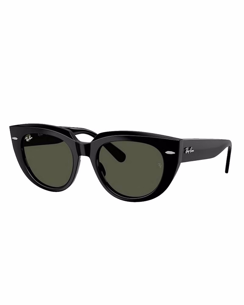 عینک آفتابی زنانه ریبن مدل RayBan RB2286-F Doreen - فريم مشكي عدسي سبز