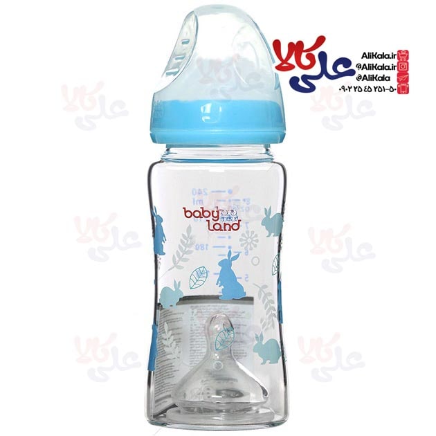 شیشه شیر پیرکس بیبی لند مدل 373/462 ظرفیت 240 میل