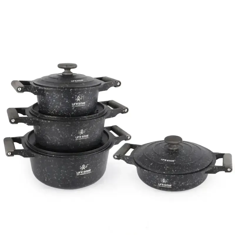 سرویس قابلمه 8 پارچه گرانیت لایف اسمایل P20SF