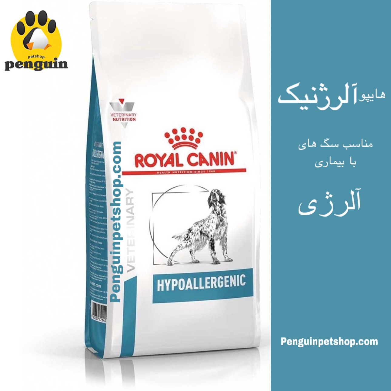 غذای خشک سگ هایپو آلرژیک رویال کنین Hypoallergenic فله یک کیلویی ROYAL CANIN