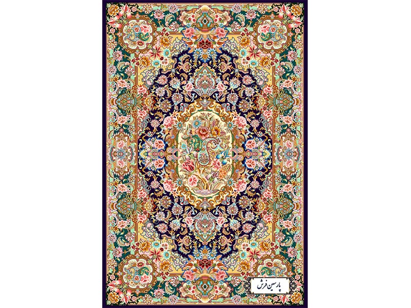 نخ و نقشه طرح قالیچه سالاری - کد NZ2881