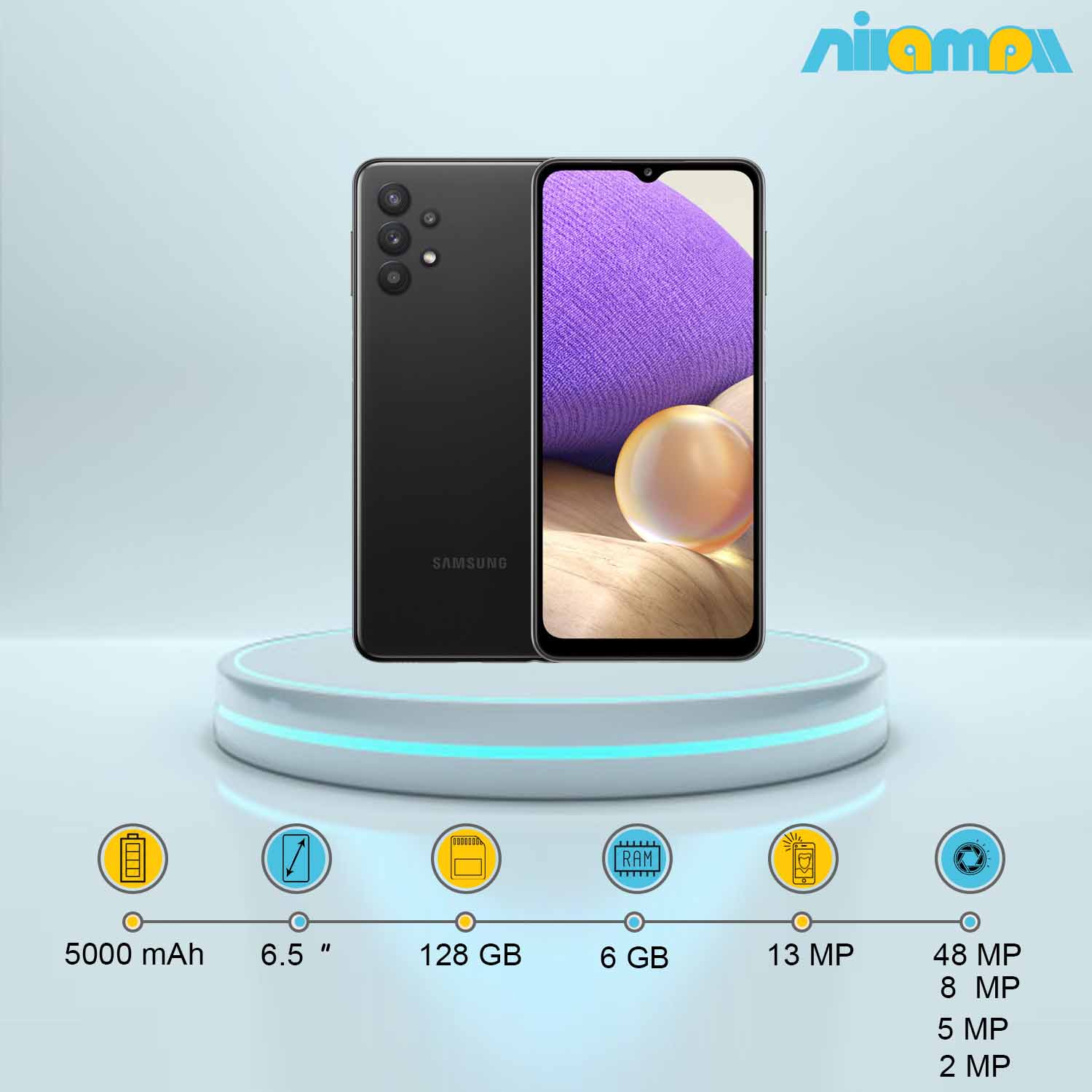 گوشی موبایل سامسونگ مدل Galaxy A32 5G دو سیم‌کارت ظرفیت 128 گیگابایت و رم6 گیگابایت