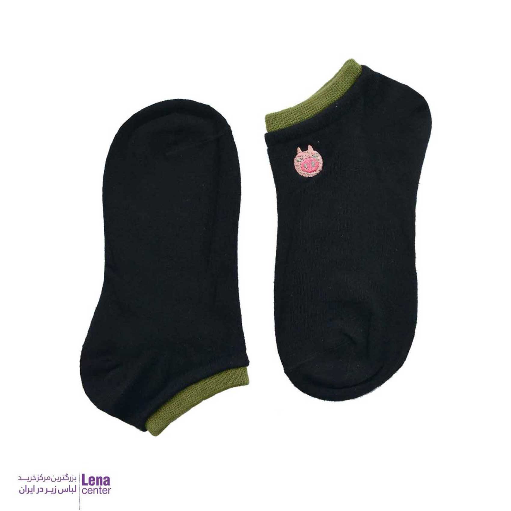 جوراب مچی زنانه گلدوزی