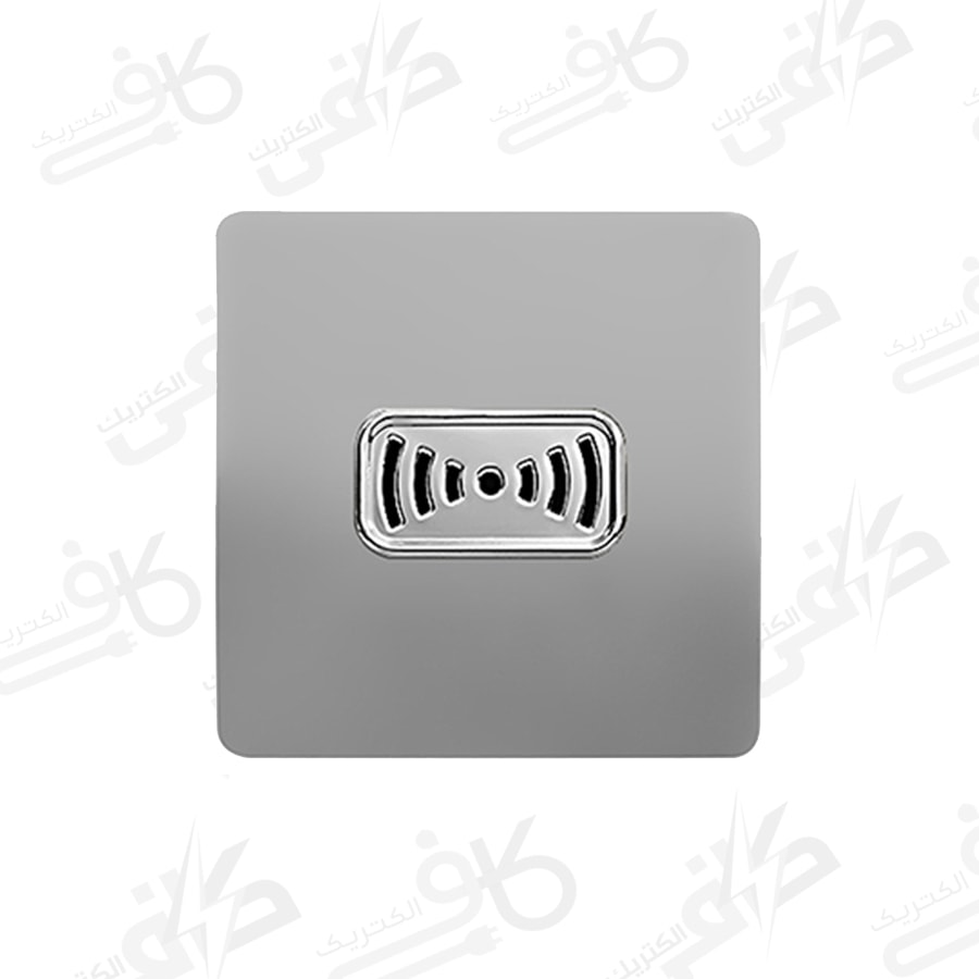 کلید و پریز آسیا | زنگ بیزر کریستال طوسی نقره ای اسیا