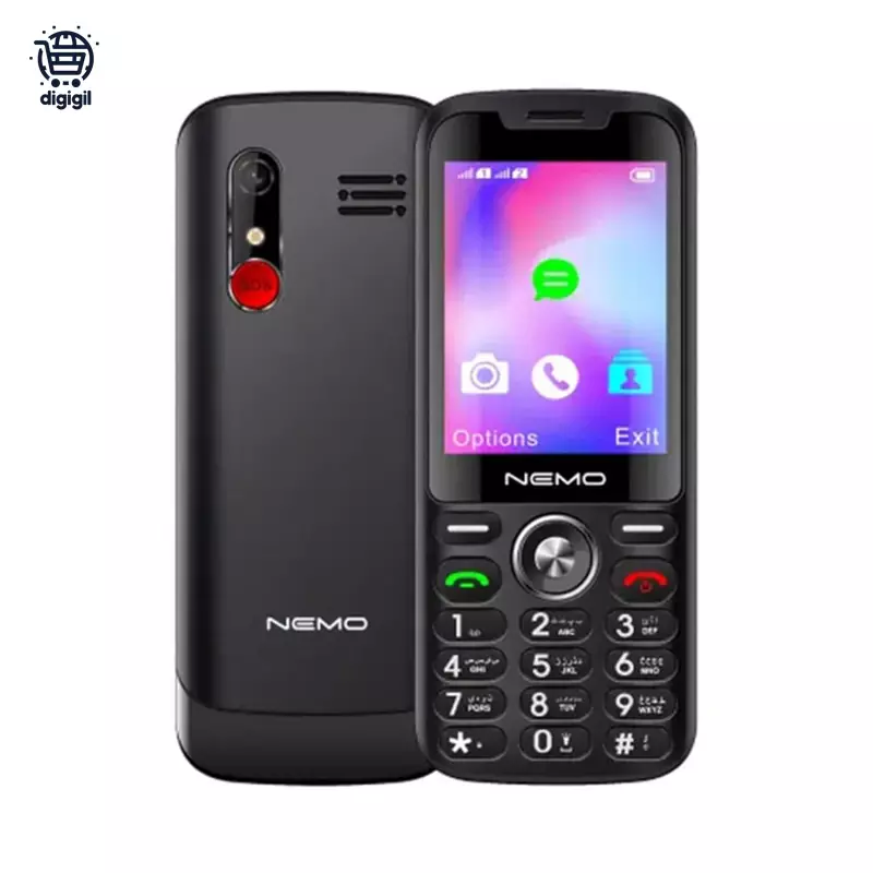 گوشی نمو E177 ظرفیت 32MB رم 24MB - مشکی, 18 ماه گارانتی شرکتی