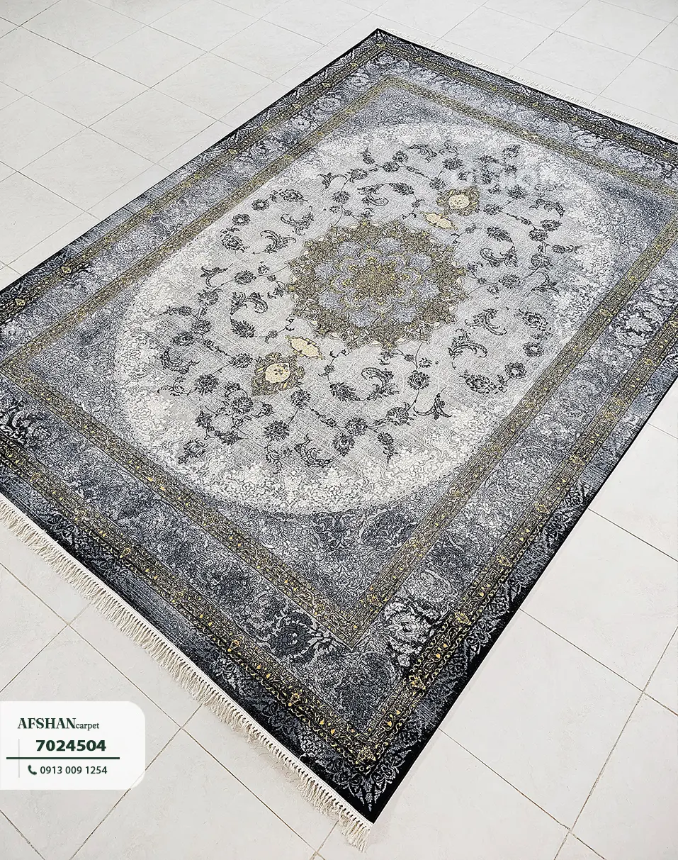 فرش 700 شانه آکرلیک طرح ویکتور کد 7024504 آرزو