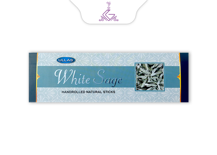 عود شاخه ای دست ساز وایت سیج/ مریم گلی WHITE SAGE برند اولاس ULLAS