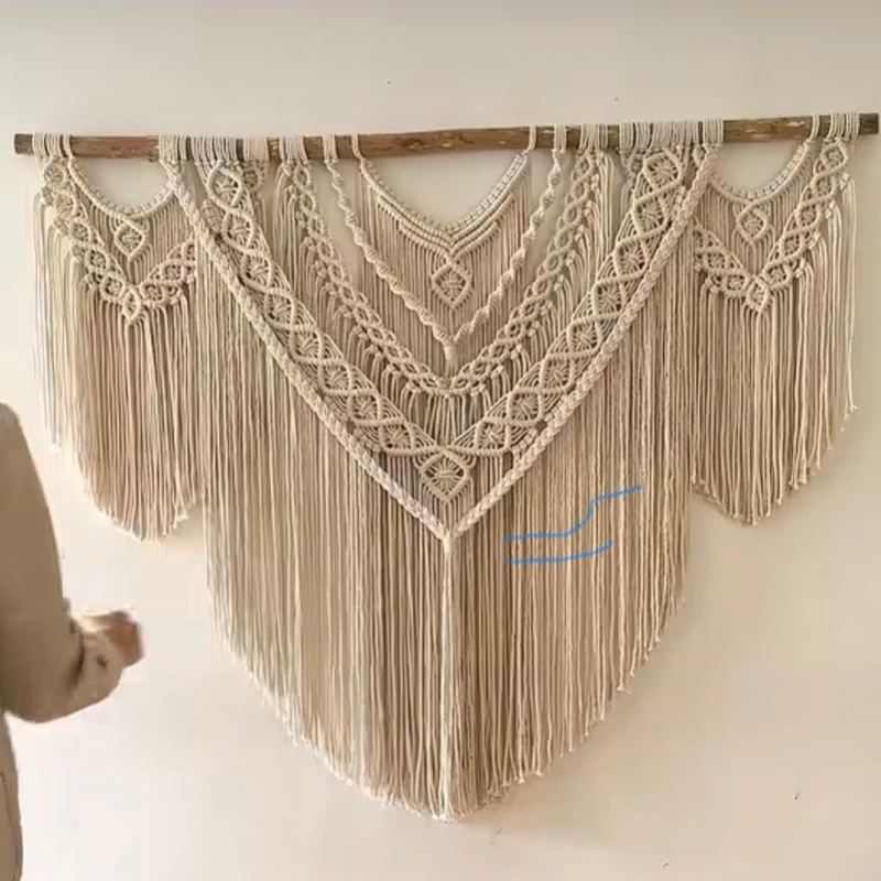 تزئینی دیوارکوب دلبر مکرومه