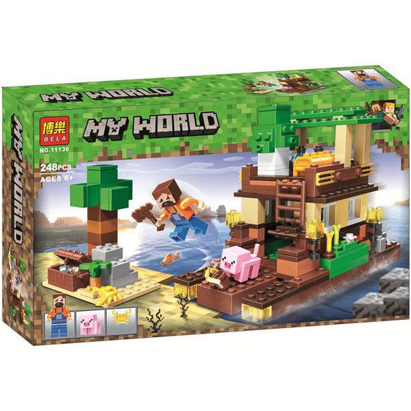 لگو ماینکرفت  ۲۴۸ قطعه BELA  مدل My World کد 11136