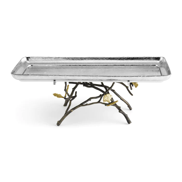 سینی پایه دار مایکل آرام | Butterfly Ginkgo Footed Centerpiece Tray