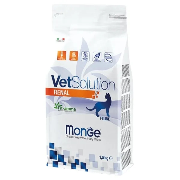 غذای خشک مونژه رنال بسته بندی یک ونیم کیلویی Monge Renal Cat Dry Food 1.5 kg