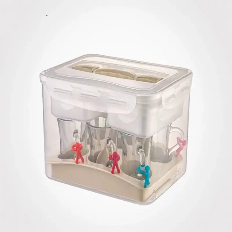 سرویس چای و صبحانه خوری مسافرتی ساده لیمون کد 43035 - موکا