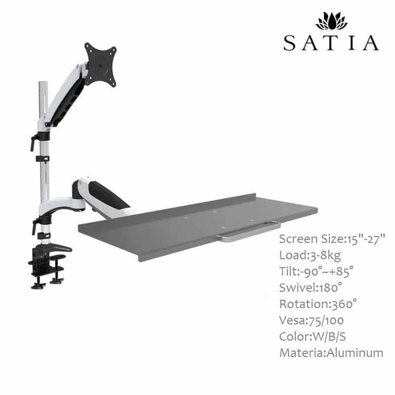 پایه رومیزی مانیتور و کیبورد ساتیا مدل ES-WS01