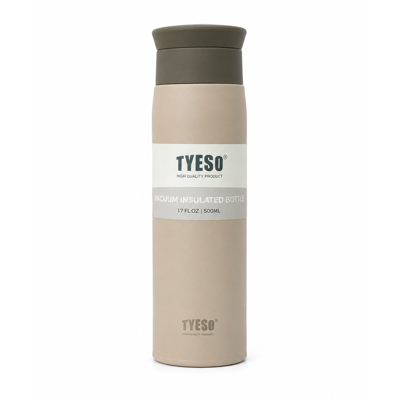 تراول ماگ آسان نوش 500 میل تایسو Tyeso رنگ خاکی