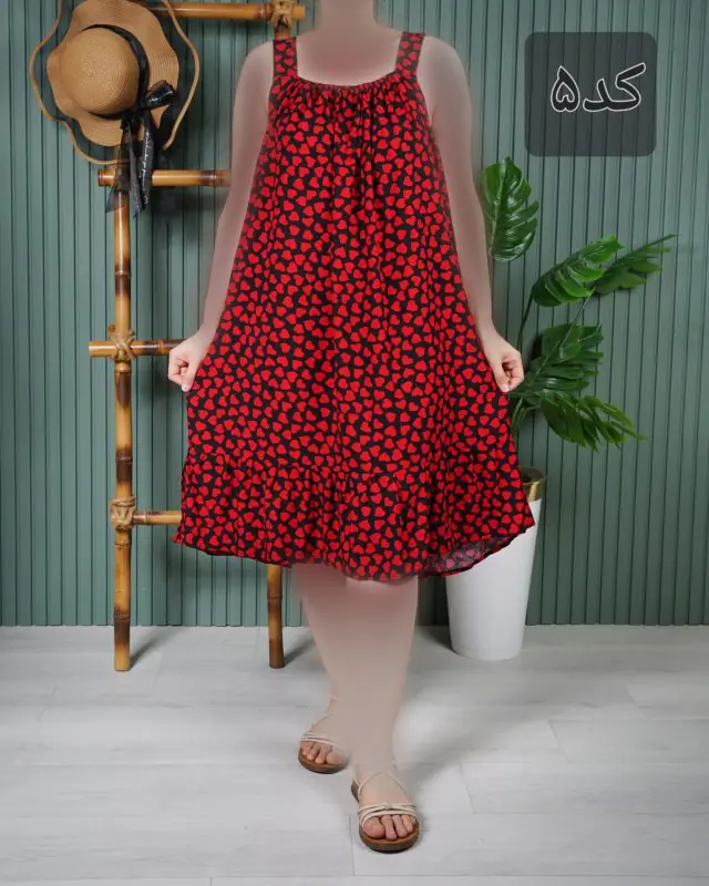 سارافون زنانه بندی نخ خارجی E7605 - کد-5