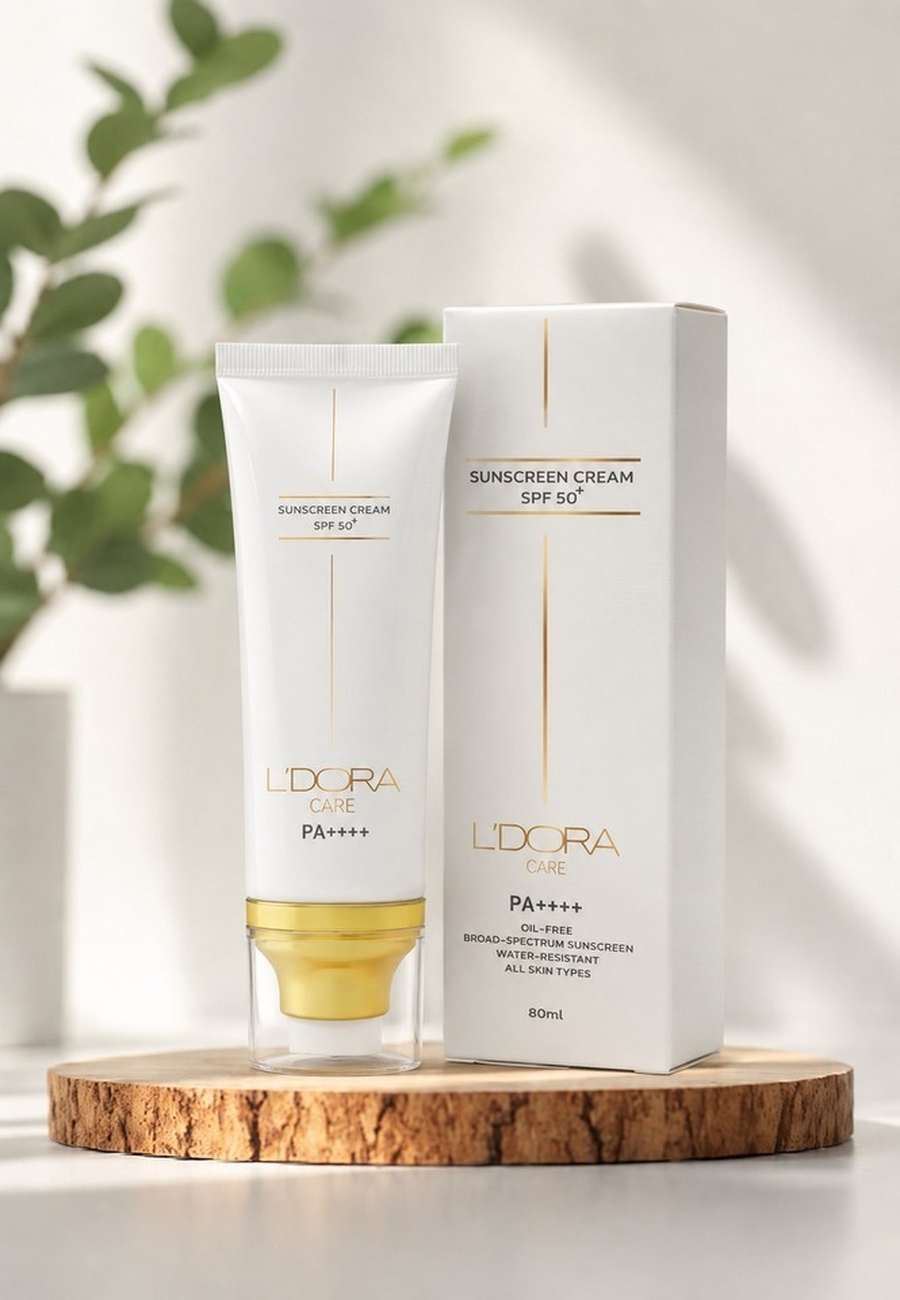 کرم ضدآفتاب +SPF50 بی‌رنگ لدورا کر