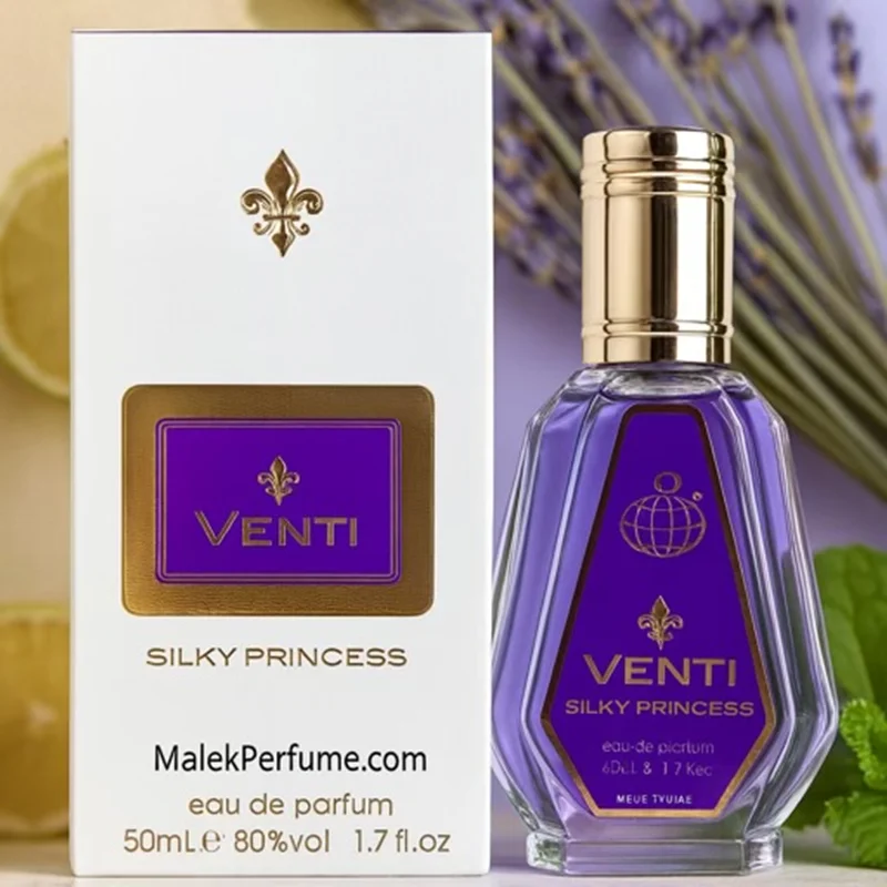 ادکلن زنانه ونتی سیلکی پرینس فرگرانس ورد 50 میل | Venti Silky Princess | مشابه کرید کویین آف سیلک