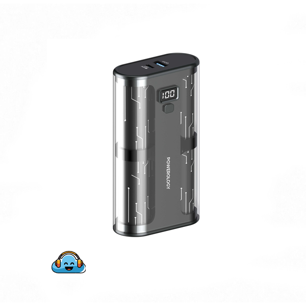 پاوربانک 20000 میلی آمپر پاورولوژی سری کریستالی  Powerology Crystal Series 20000mAh Power Bank