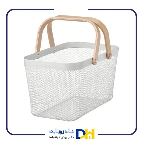سبد دسته چوبی بزرگ ایکیا RISATORP
