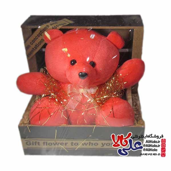 جعبه یا باکس هدیه نوزاد عروسک خرس کد07