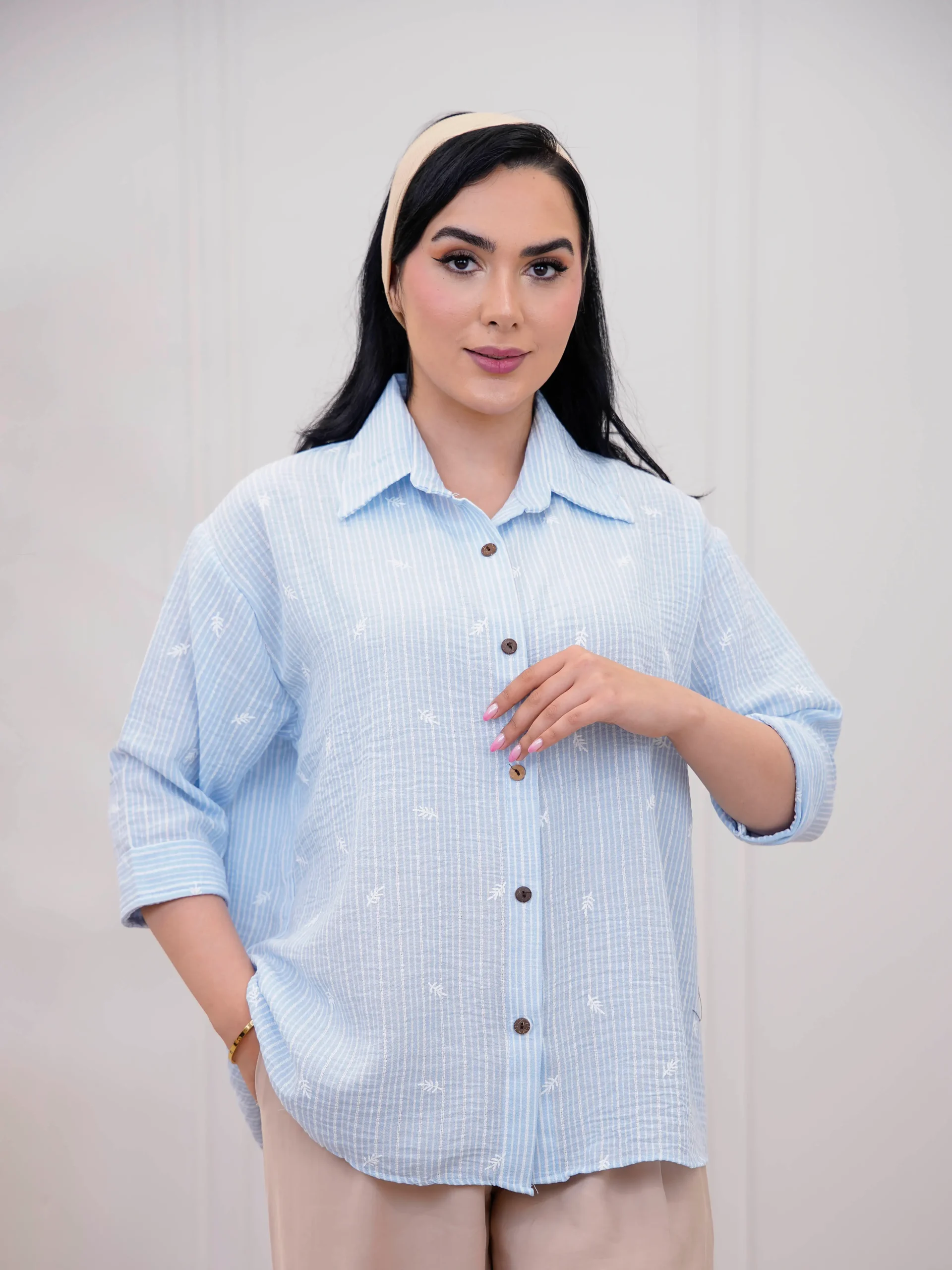 شومیز نخی زنانه مدل گندم