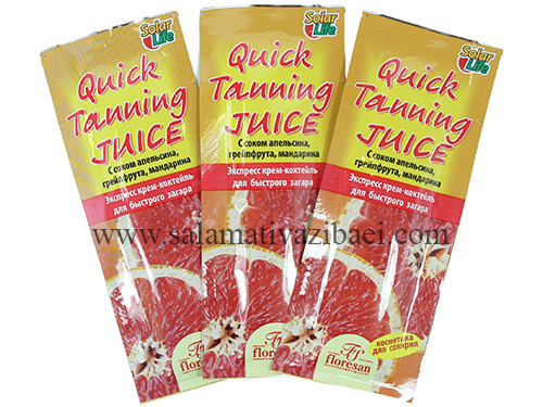 برنزه کننده فلورسان (Quick Tanning Juice) مدل بیلیستر پک 3عددی