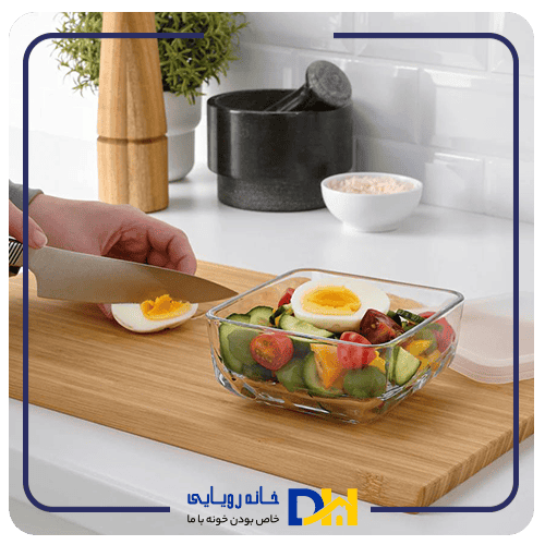 ظرف نگهدارنده شیشه دربدار ایکیا BESTAMMA