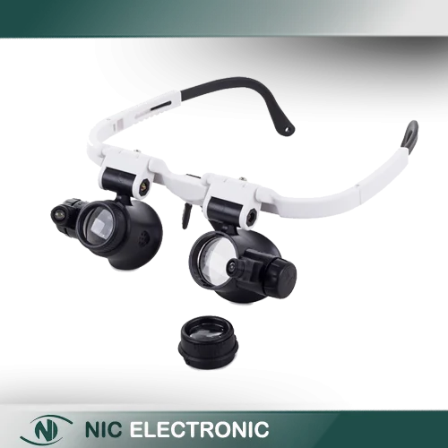 ذره بین عینکی دوچشمی 2 لنز 8X و 23X مدل 9892H-1